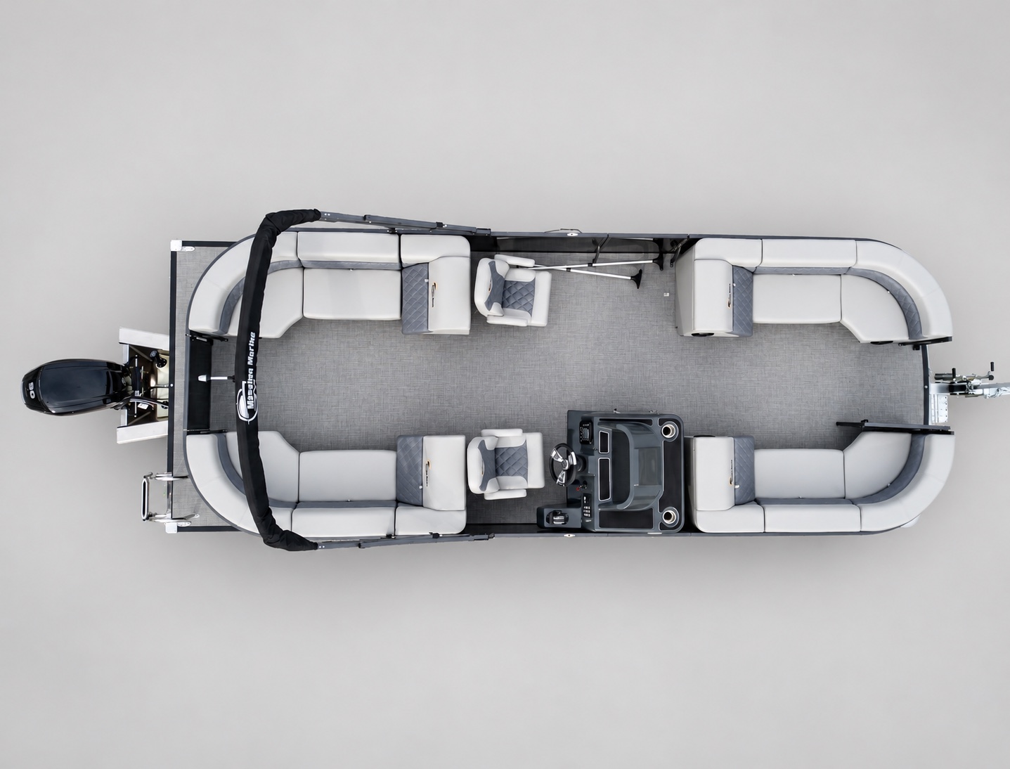 Quad layout from above