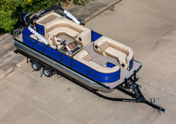 2024 T-24 Max Tritoon - Blue / Tan - 150HP | 20241