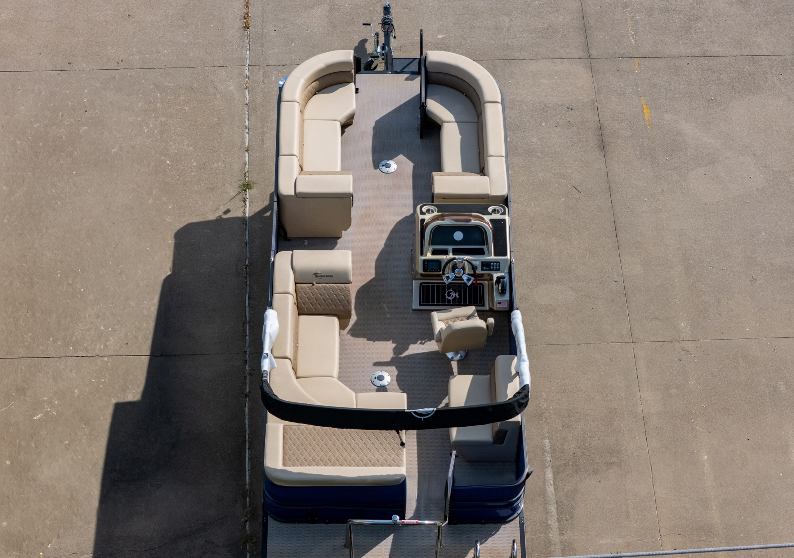 2024 T-24 Max Tritoon - Blue / Tan - 150HP | 20241 - Image 5