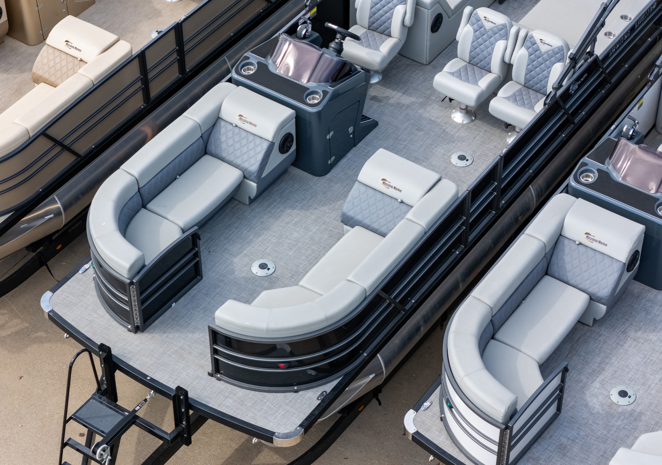 2024 T-24 Max Tritoon - Black / Gray - 250HP | 20244 - Image 5
