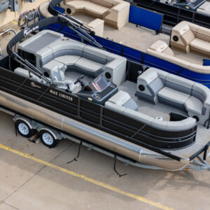 2024 T-24 Max Tritoon – Black / Gray – 150HP | 20246