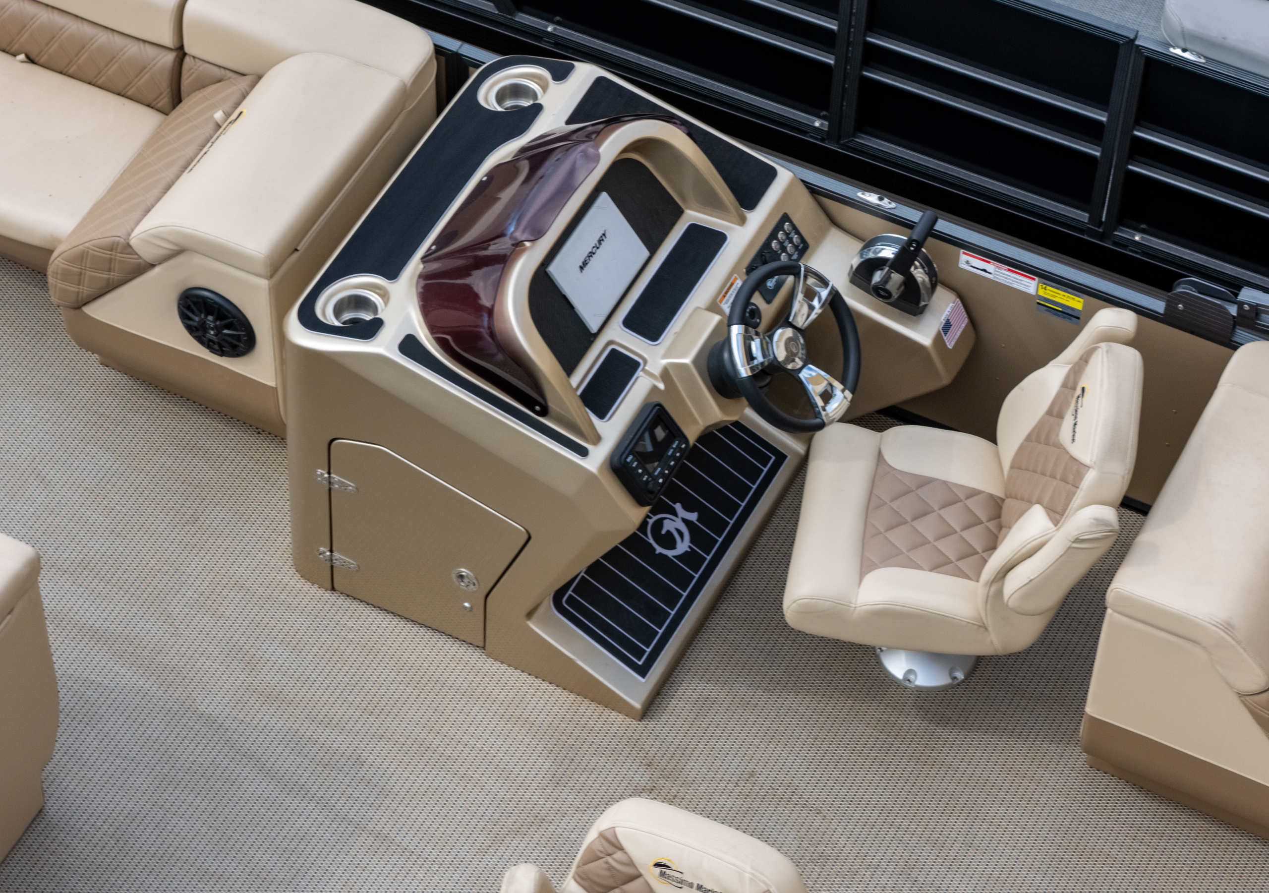 2024 T-24 Max Tritoon - Tan / Tan - 150HP | 202411 - Image 7