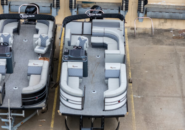 2024 T-24 Max Tritoon - White / Gray - 150HP | 202413 - Image 2