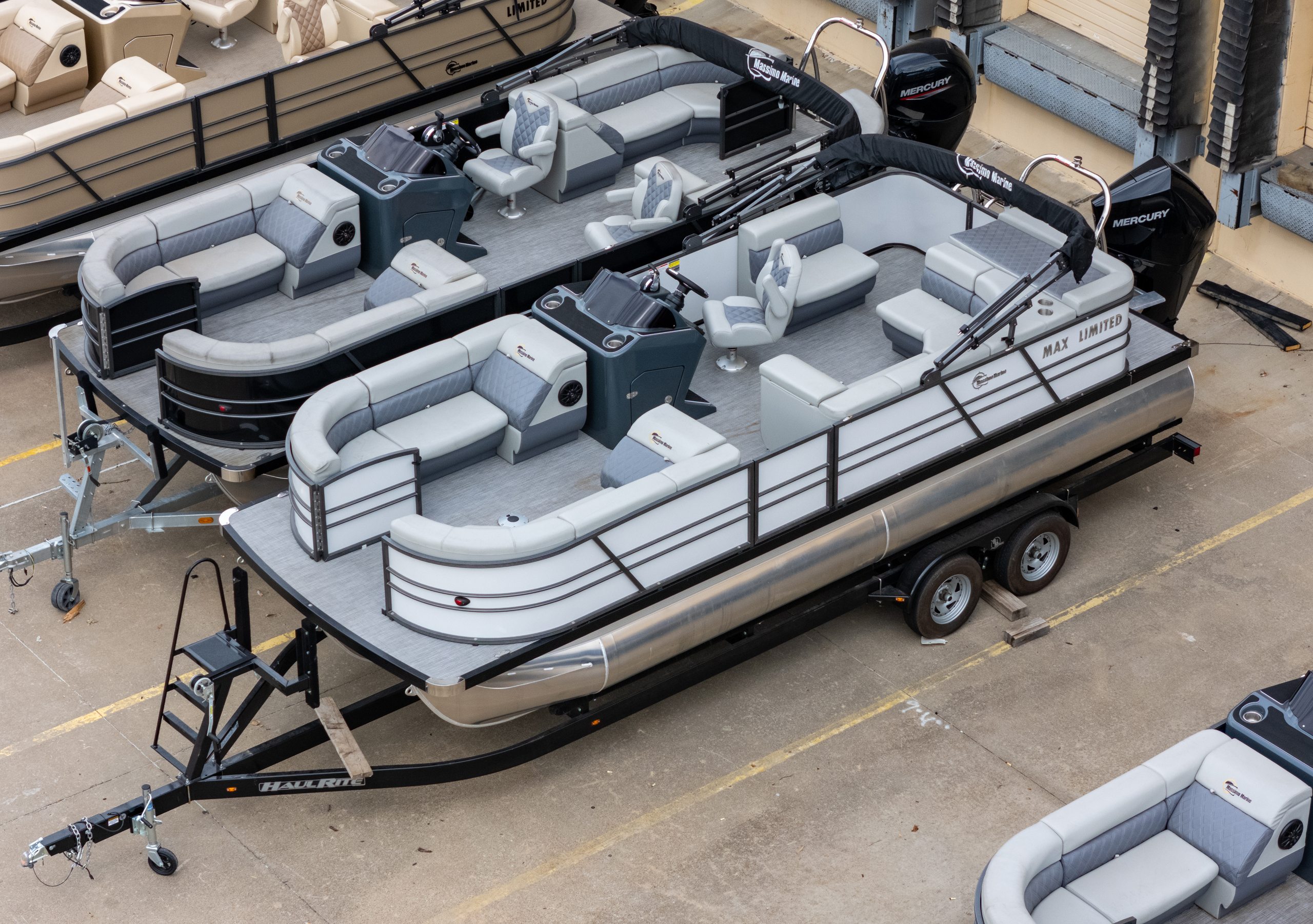 2024 T-24 Max Tritoon - White / Gray - 150HP | 202413 - Image 3