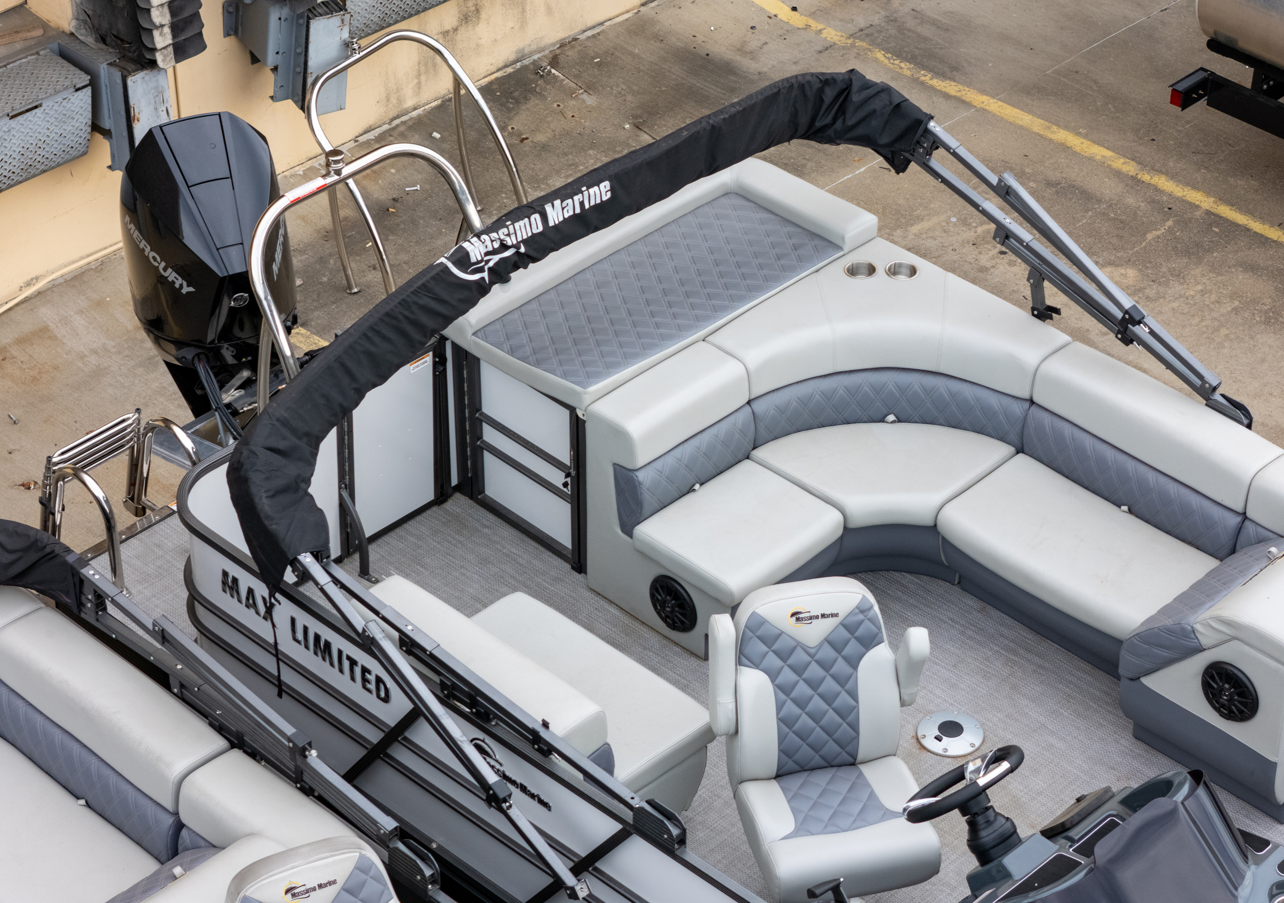 2024 T-24 Max Tritoon - White / Gray - 150HP | 202413 - Image 9