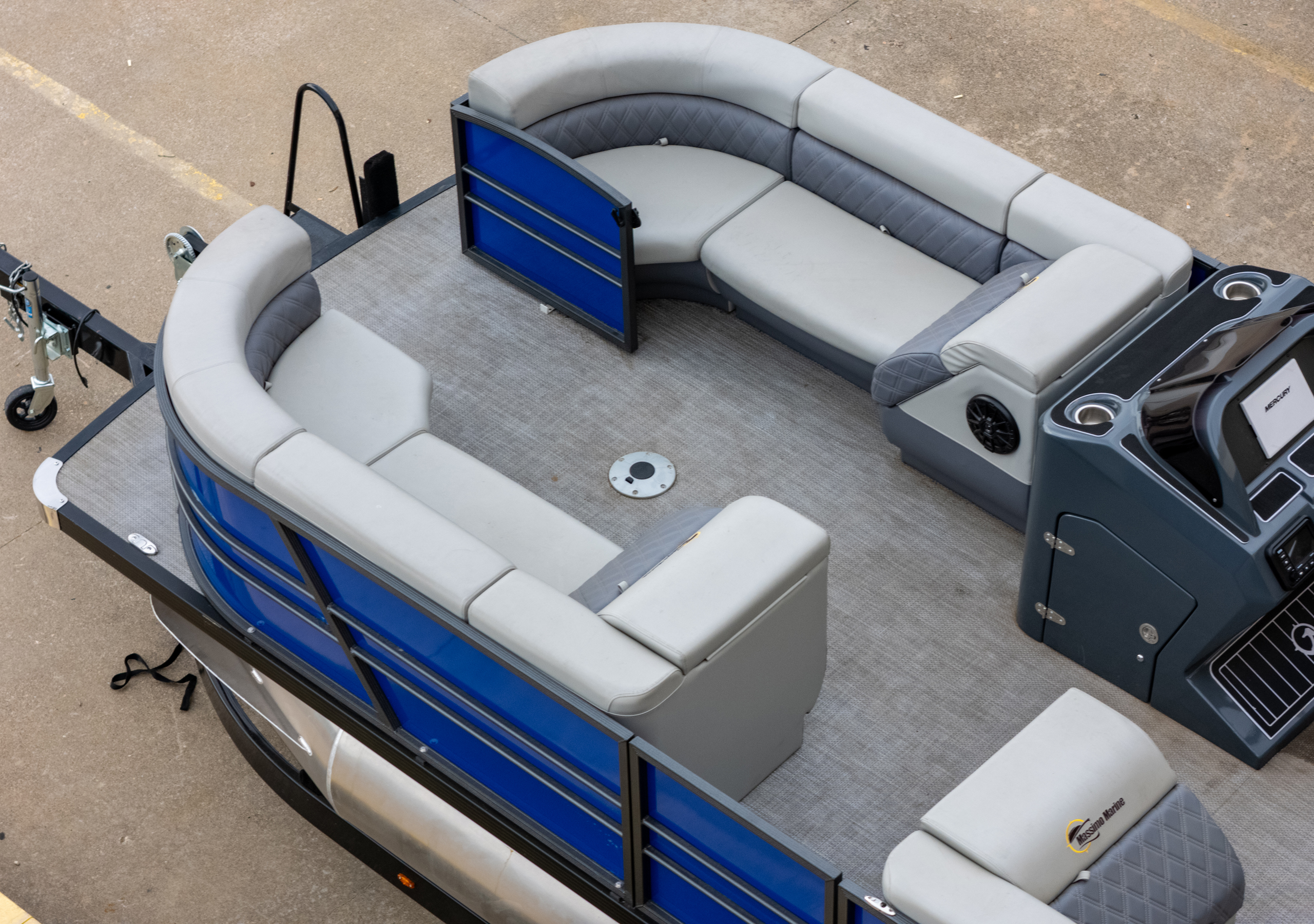 2024 T-24 Max Tritoon - White / Gray - 150HP | 202414 - Image 6