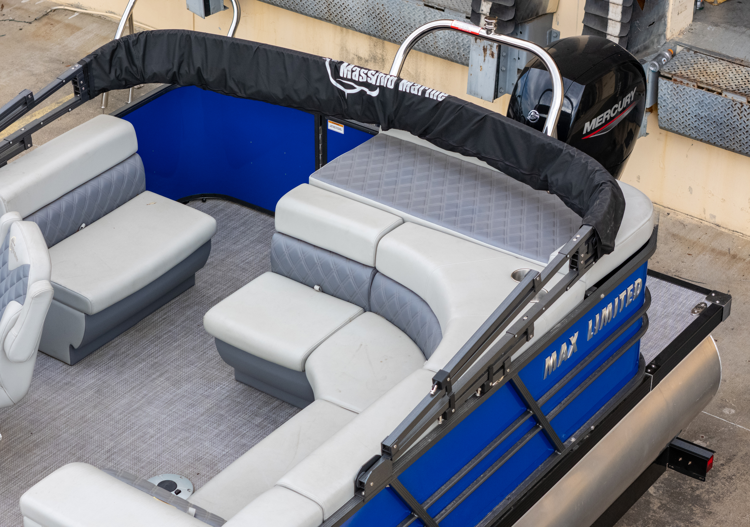 2024 T-24 Max Tritoon - White / Gray - 150HP | 202414 - Image 8