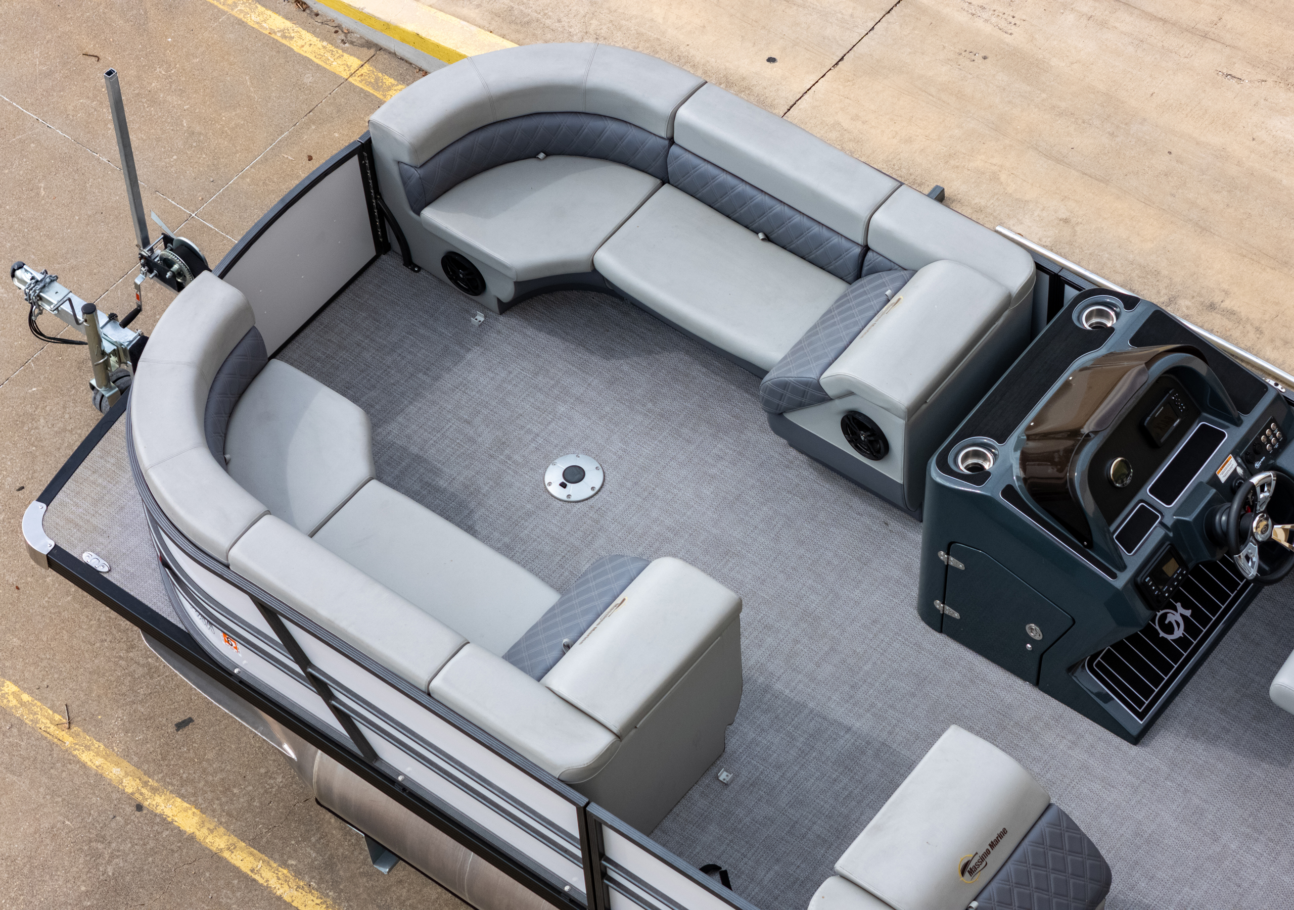 2024 T-24 Max Tritoon - White / Gray - 250HP | 202415 - Image 6