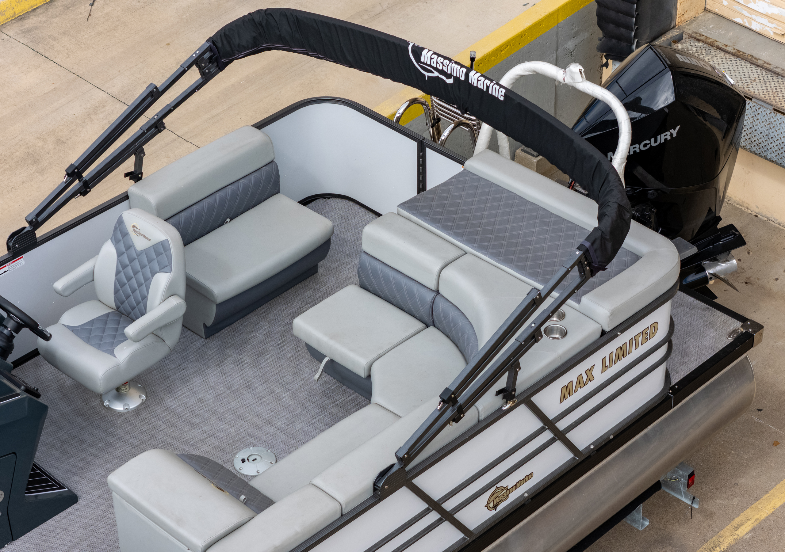 2024 T-24 Max Tritoon - White / Gray - 250HP | 202415 - Image 8